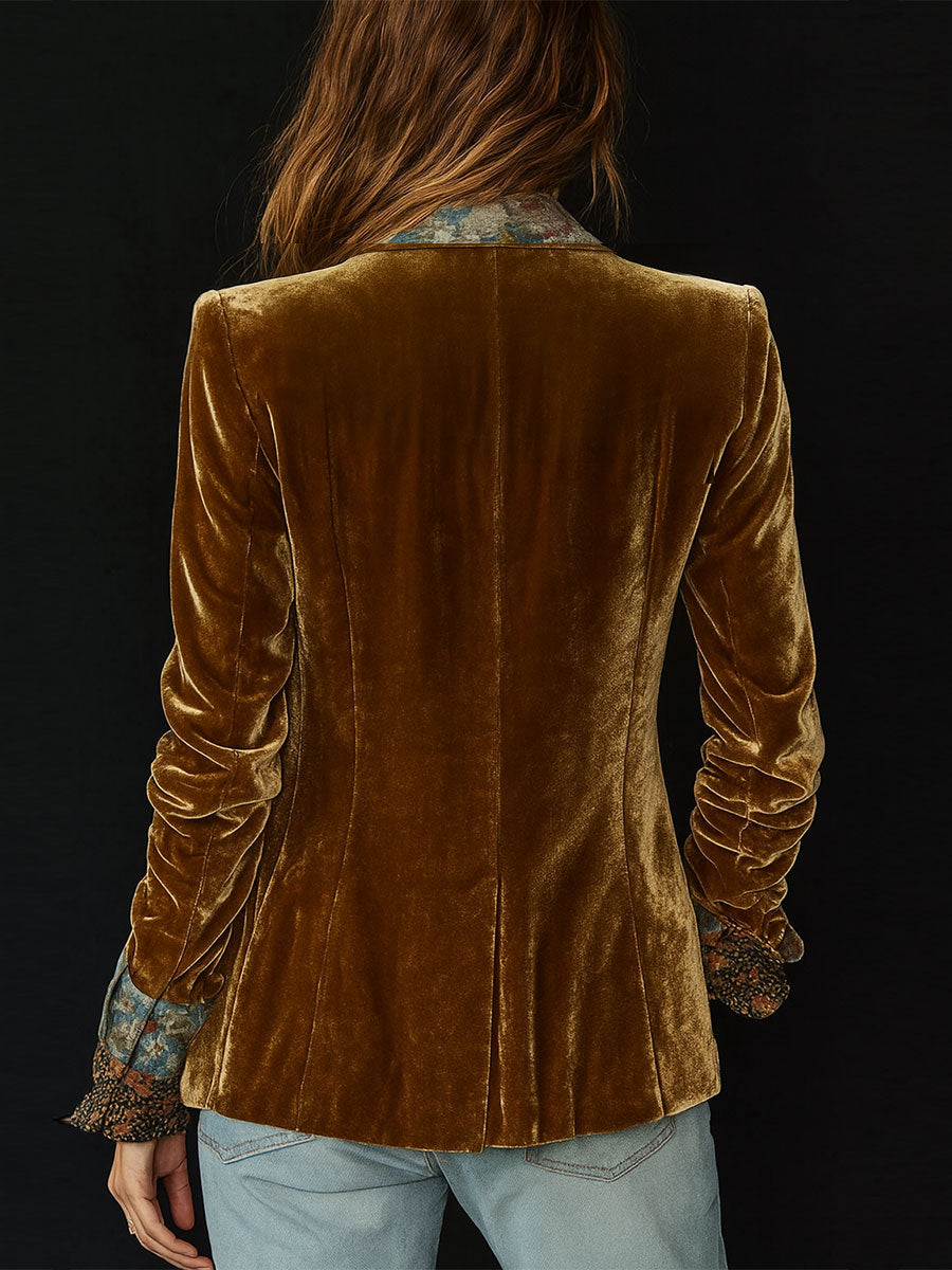 Sabine | Vintage Floral Patchwork Blazer