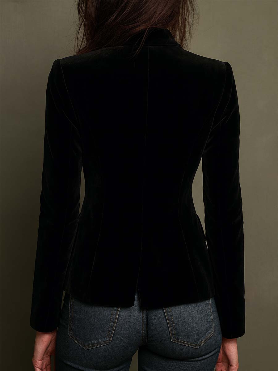 Noelle | Floral Embroidered Single-Breasted Blazer