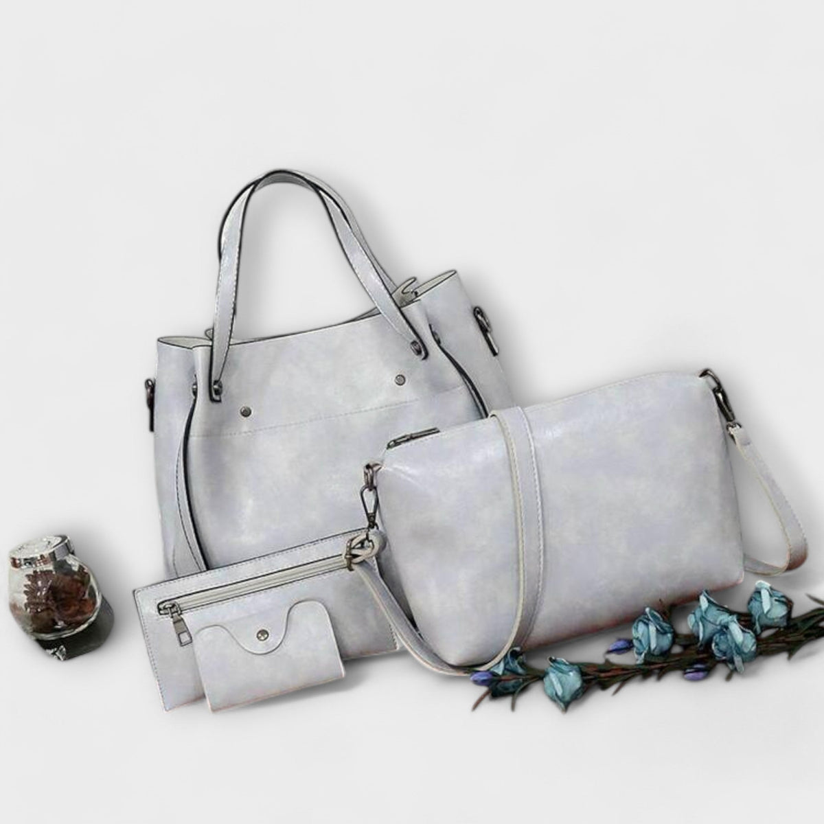 Olivia™ | 4-Piece Vintage Bag Set
