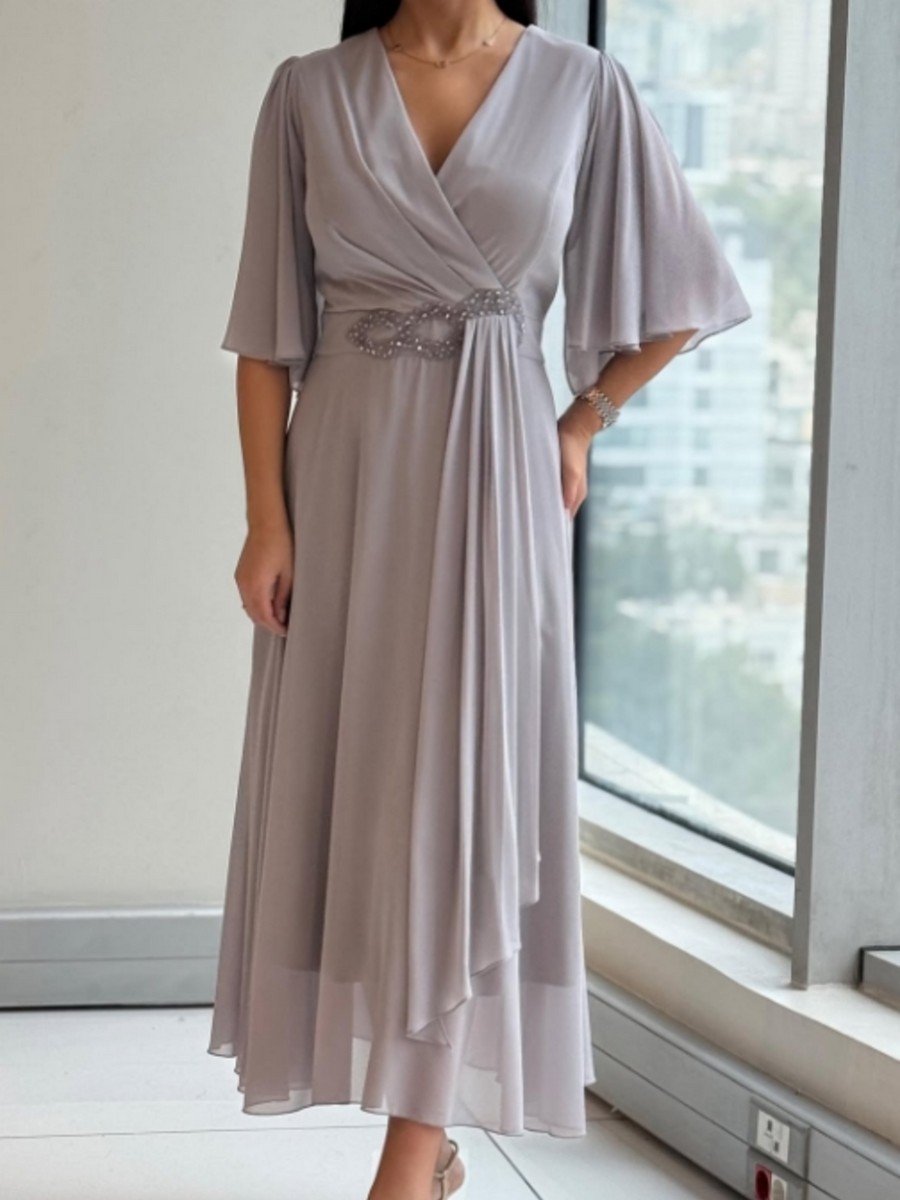 Louise | Elegant V-neck maxi dress