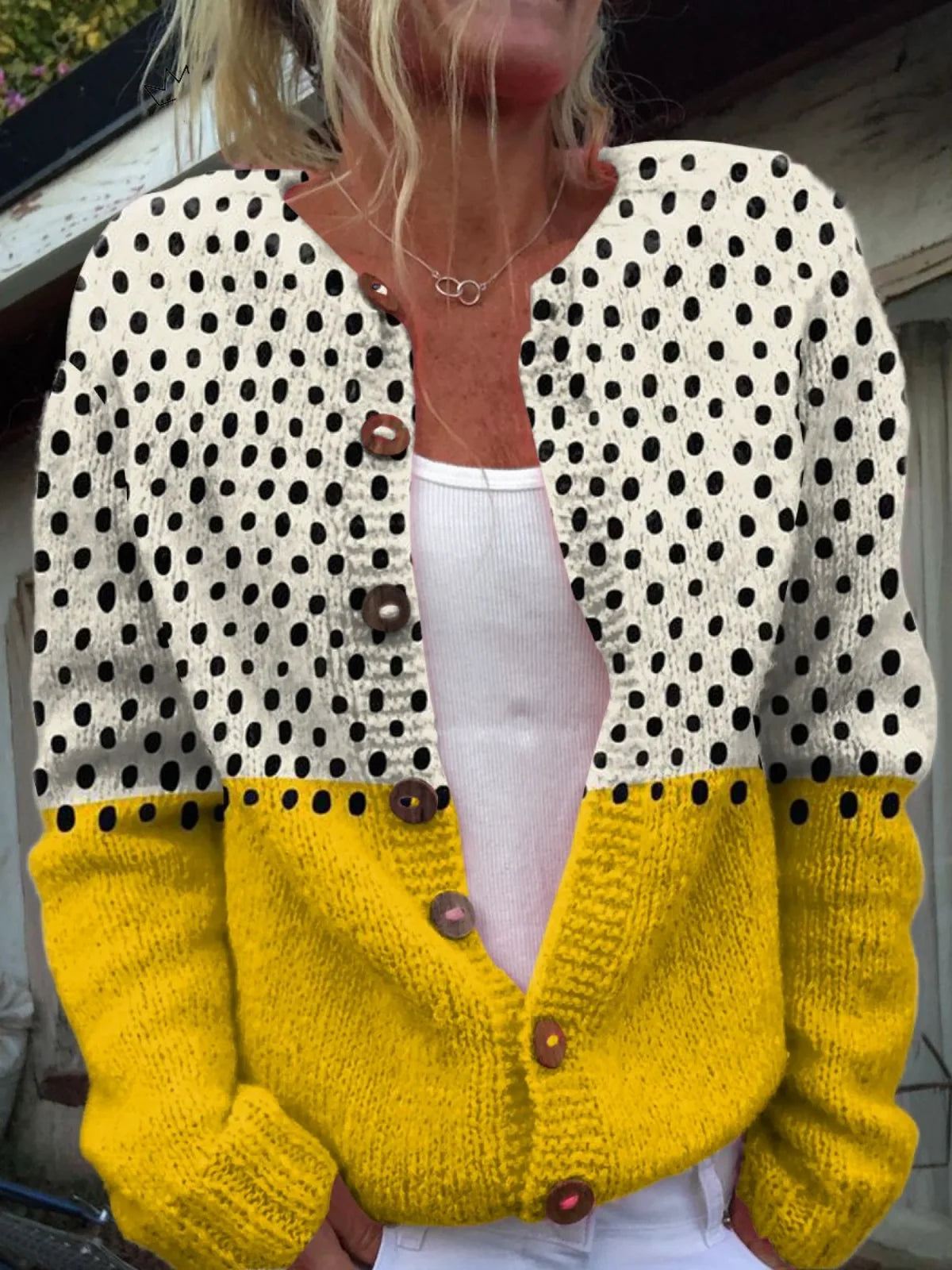 Vintage Knit Cardigan Sweater