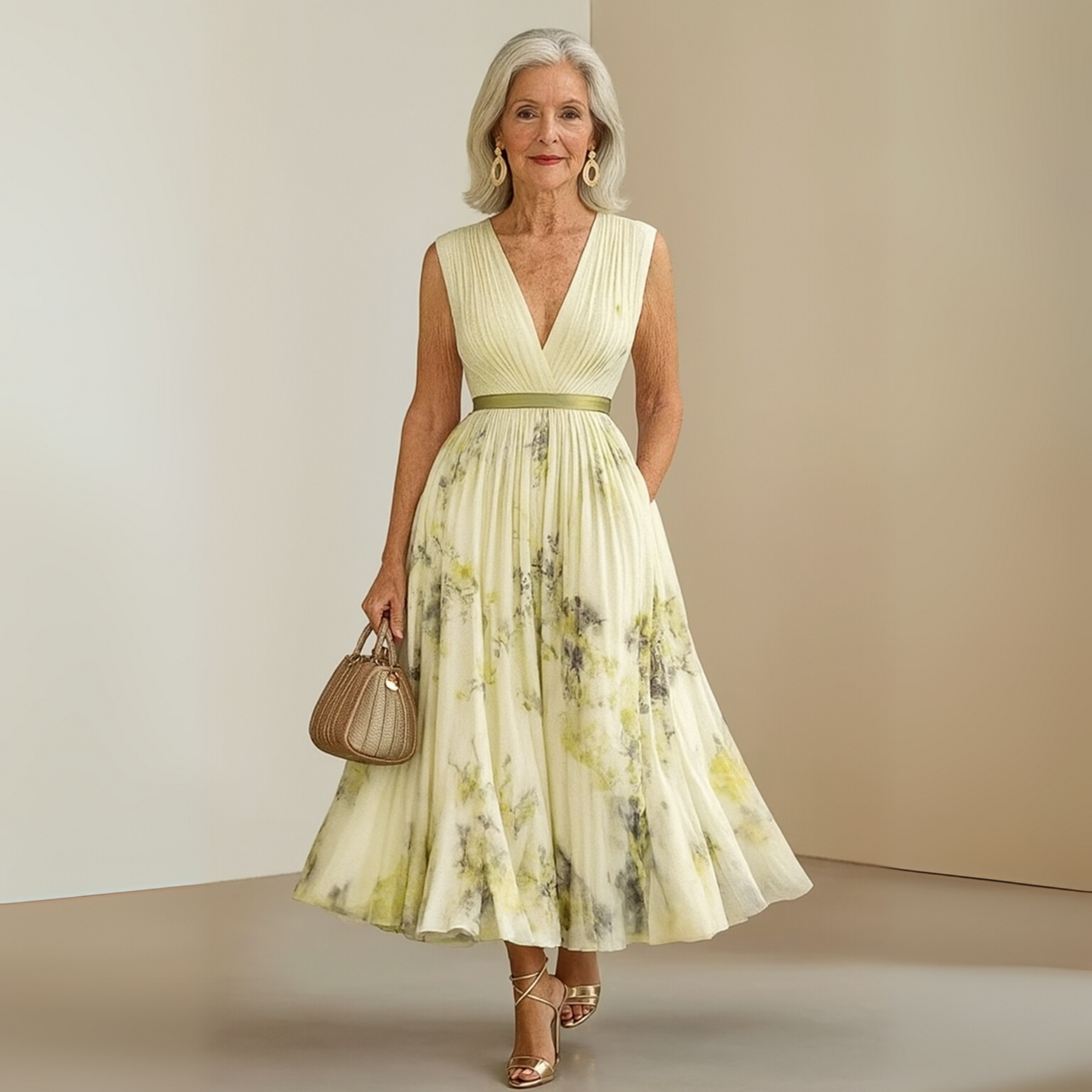 Maureen | Flowy Sleeveless Summer Maxi Dress