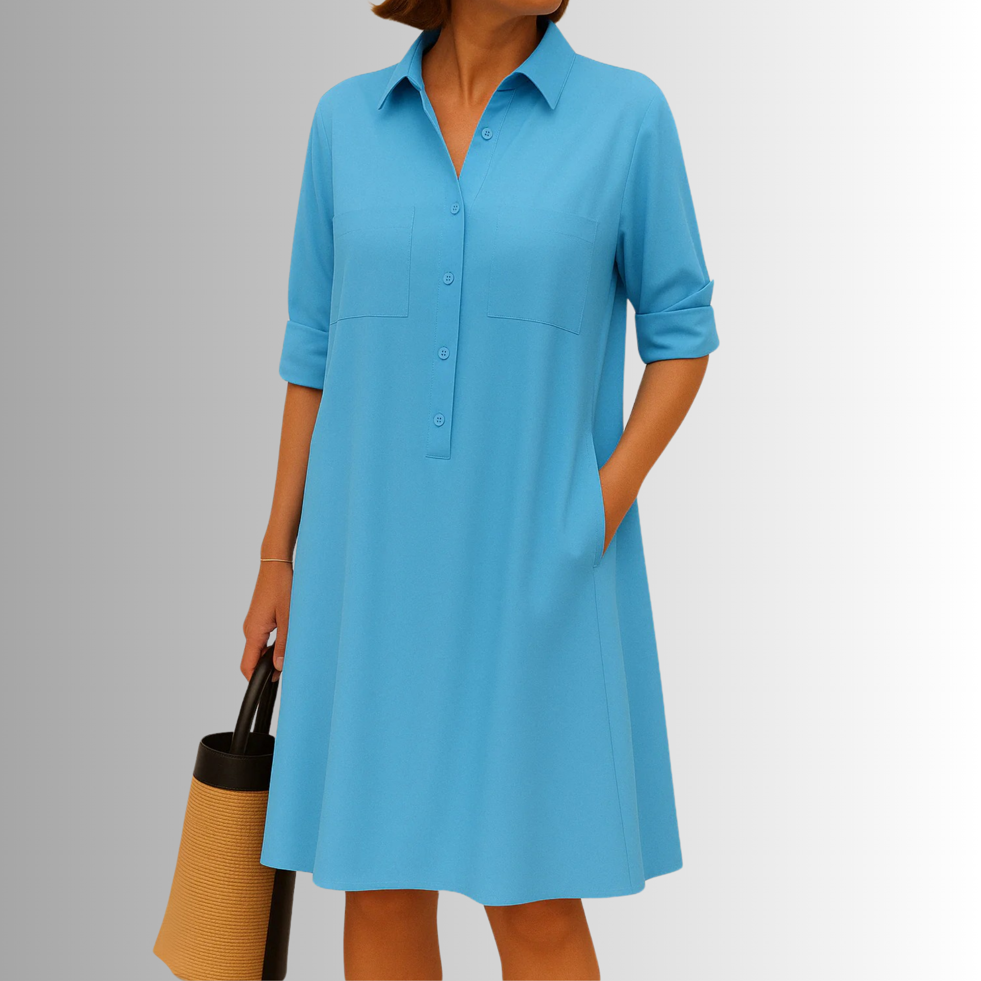 Cathy | Lightweight Button Dress