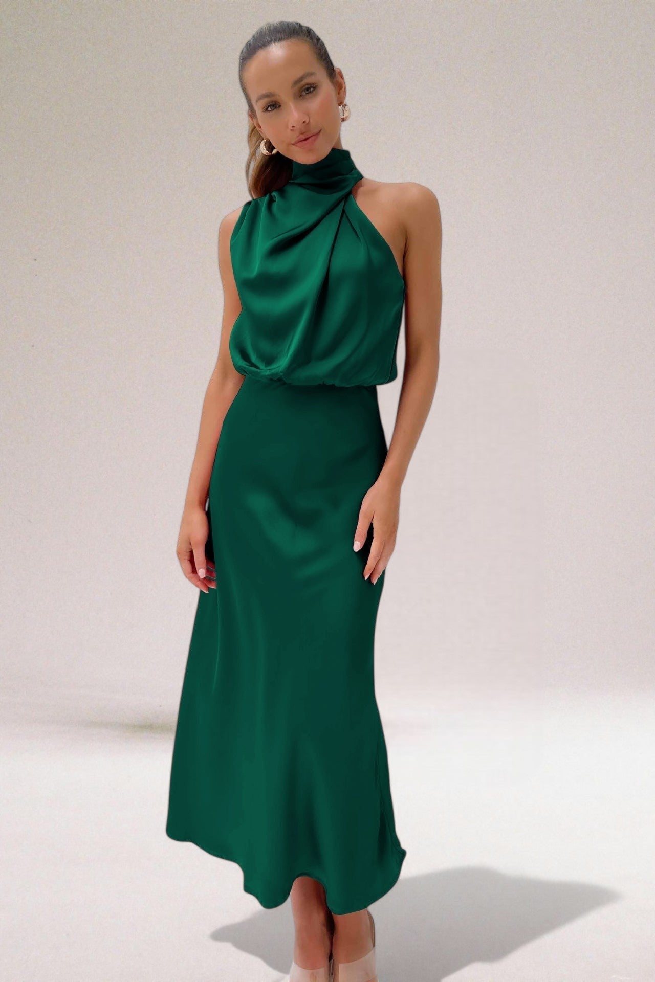 Giselle | Elegant Halter Neck Dress