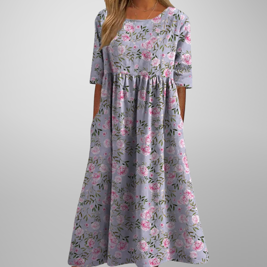 Gail | Relaxed Floral Midi Dress