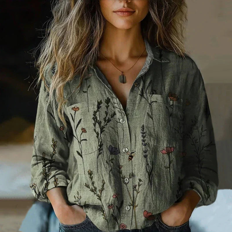 Rebecca™ | Bohemian Pattern Vintage Blouse
