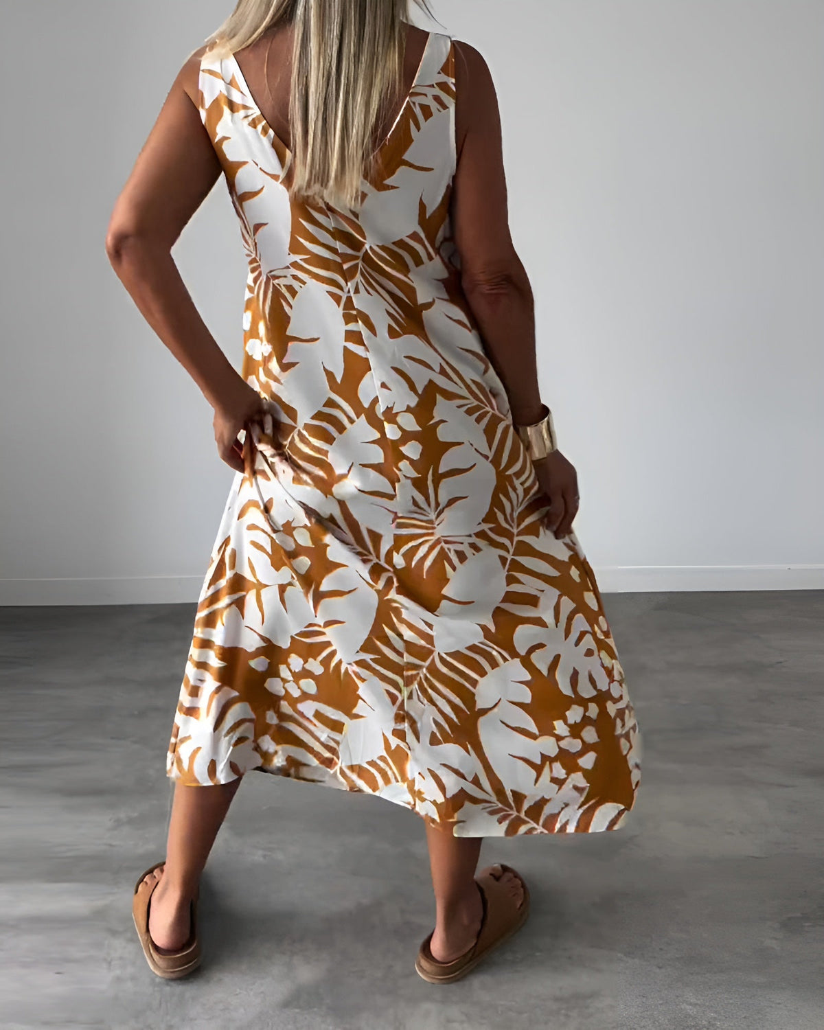 Felicity | Women's Sleeveless Draped Elegant Dress Evening