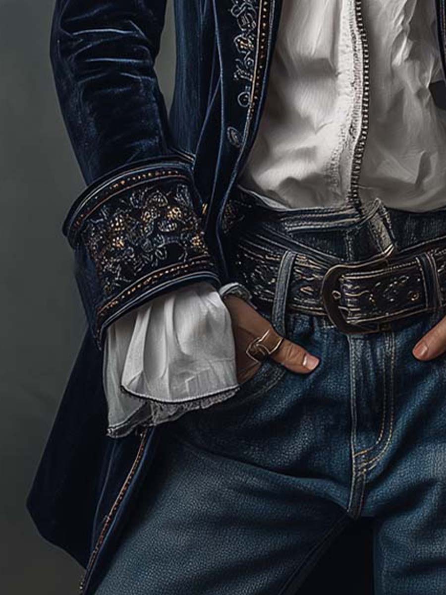 Romy | Vintage Embroidered Longline Jacket
