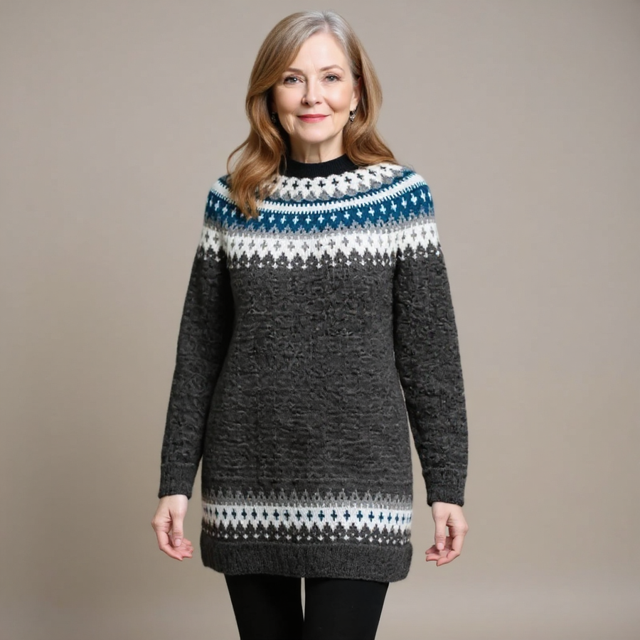 April | Vintage Icelandic Knit Sweater