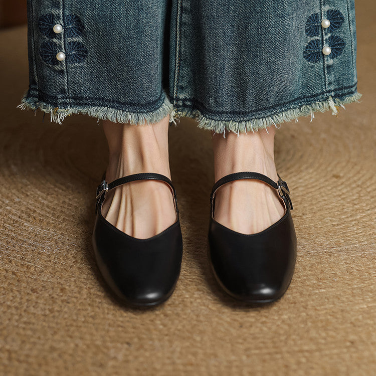 Marvyn Genuine Leather Mules