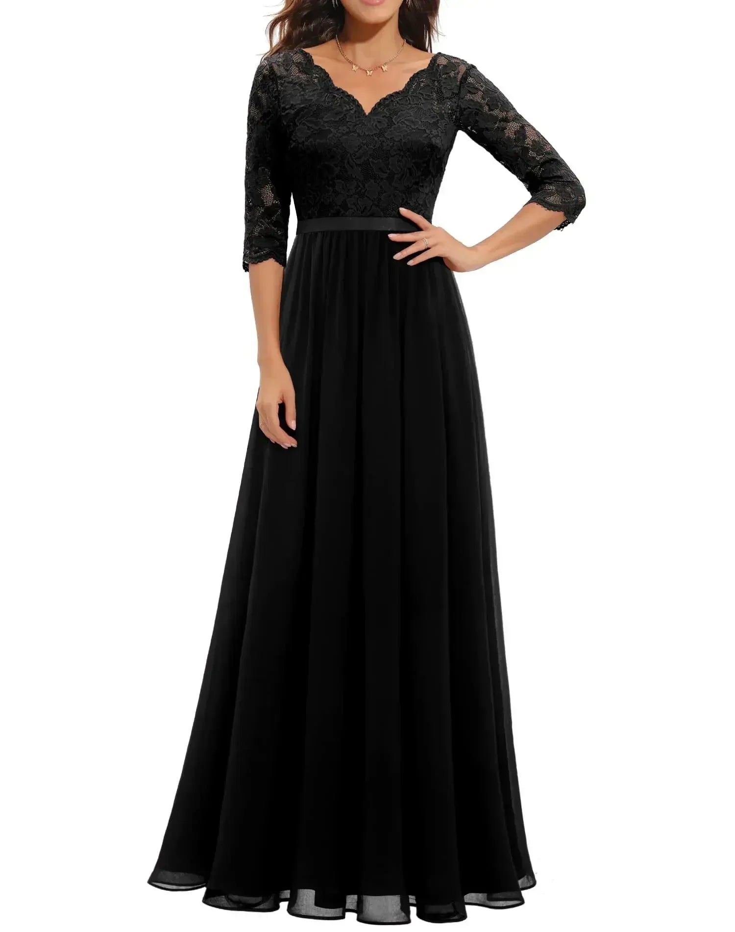 Diane™ | Women’s Elegant Lace Long Dress