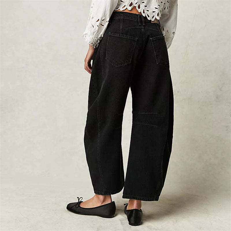 Barrel | Women's High Waist Barrel Leg Jeans Relaxed Fit Denim