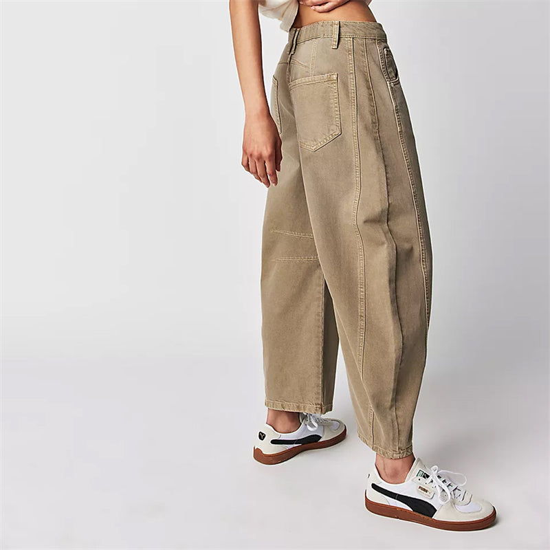 Barrel | Women's High Waist Barrel Leg Jeans Relaxed Fit Denim