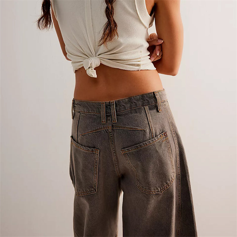Barrel | Women's High Waist Barrel Leg Jeans Relaxed Fit Denim