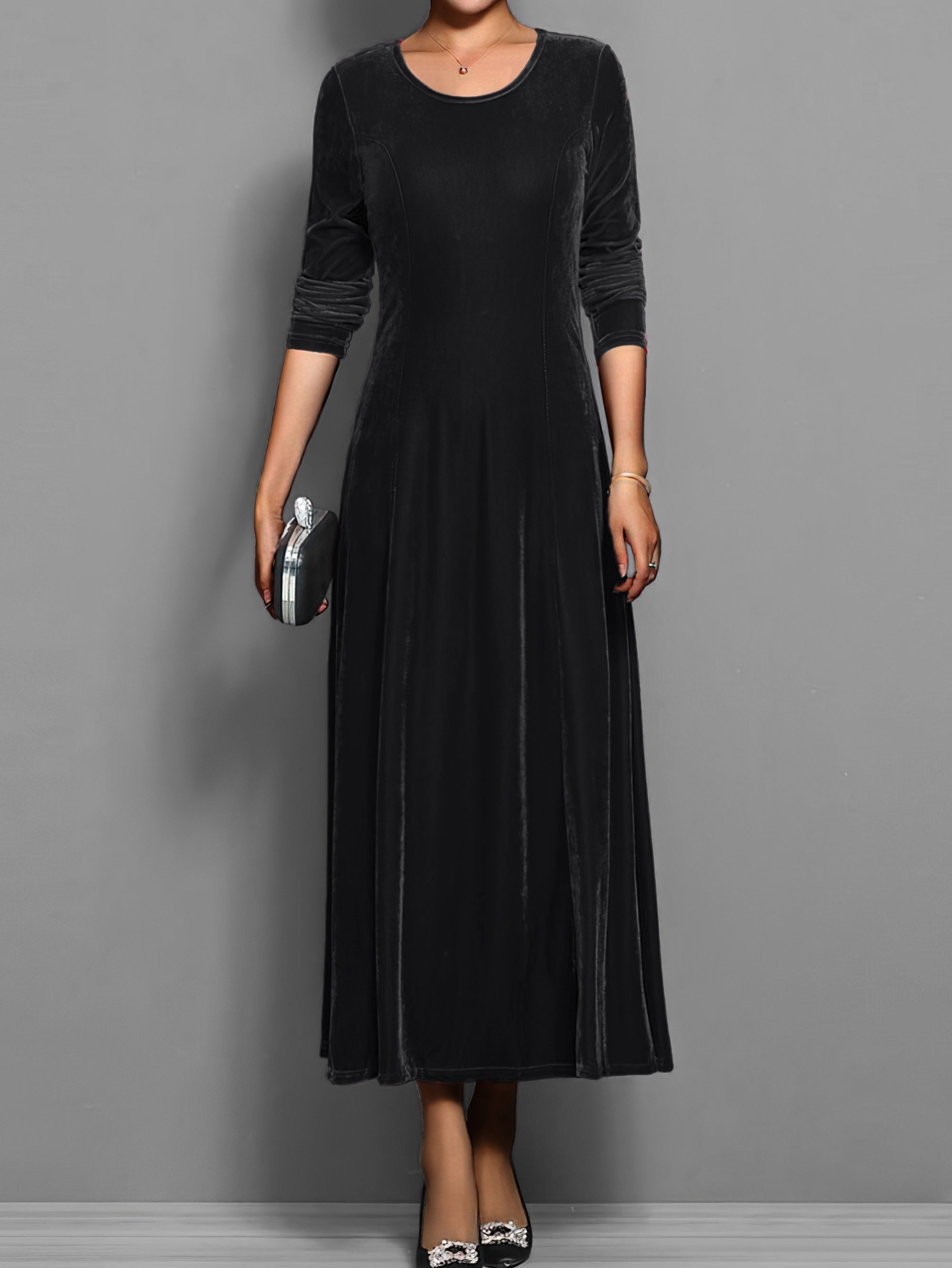 Elizabeth | Soft Velvet Dress