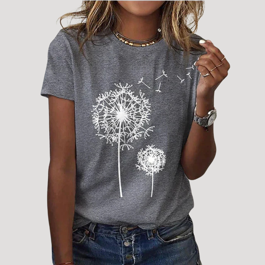 Isadora | Women's Dandelion Graphic Short Sleeve Tee
