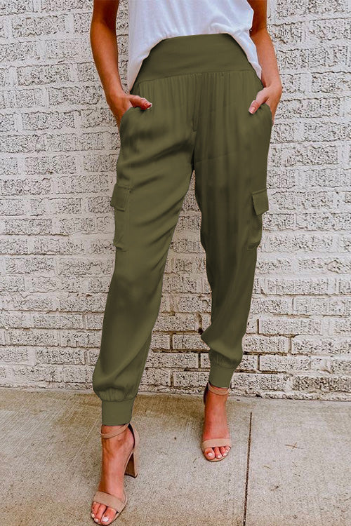Kaia | Women's High Waist Cargo Jogger Pants