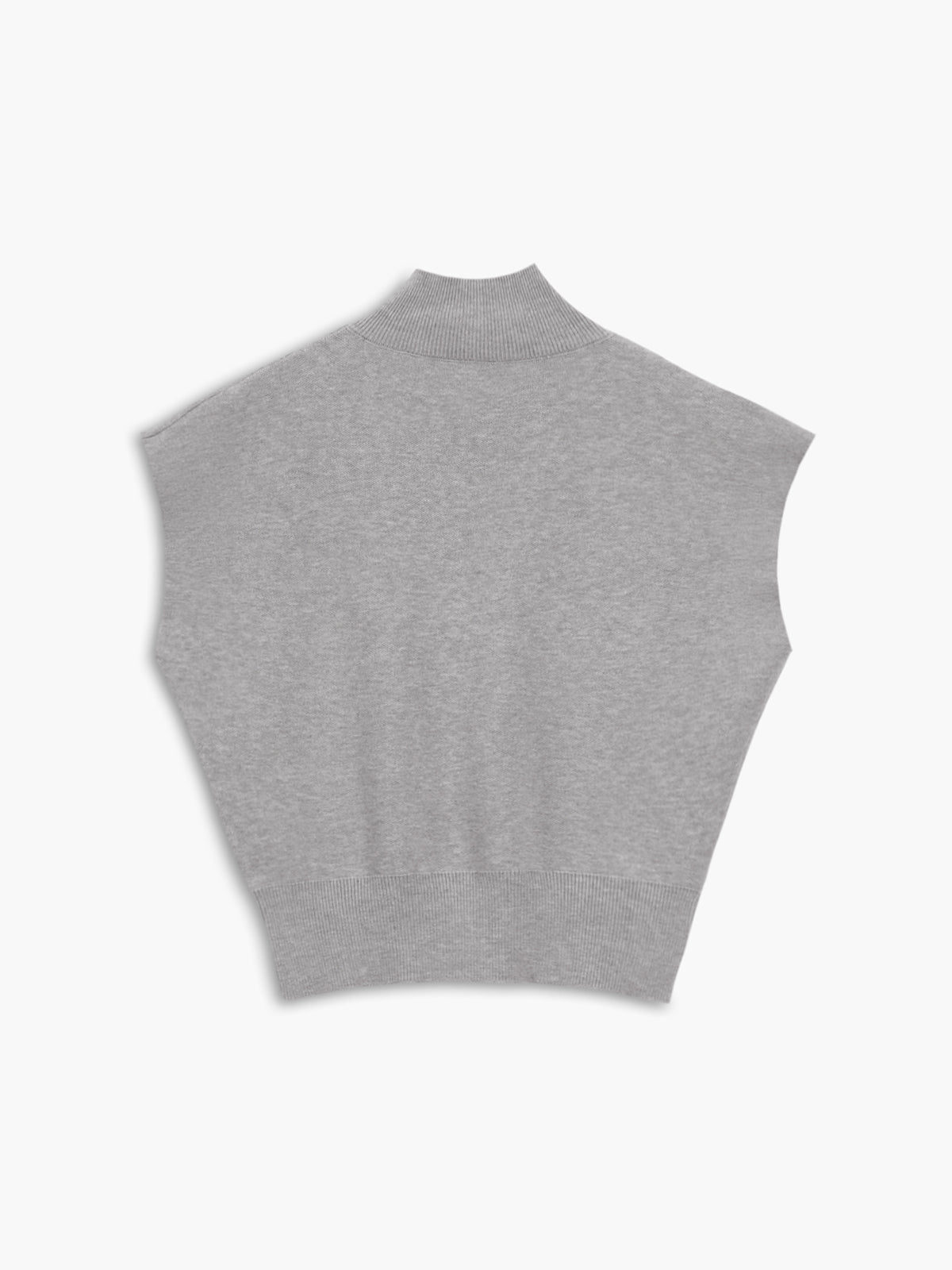 Noira | Women's Mock Neck Sleeveless Top Padded Shoulder Vest
