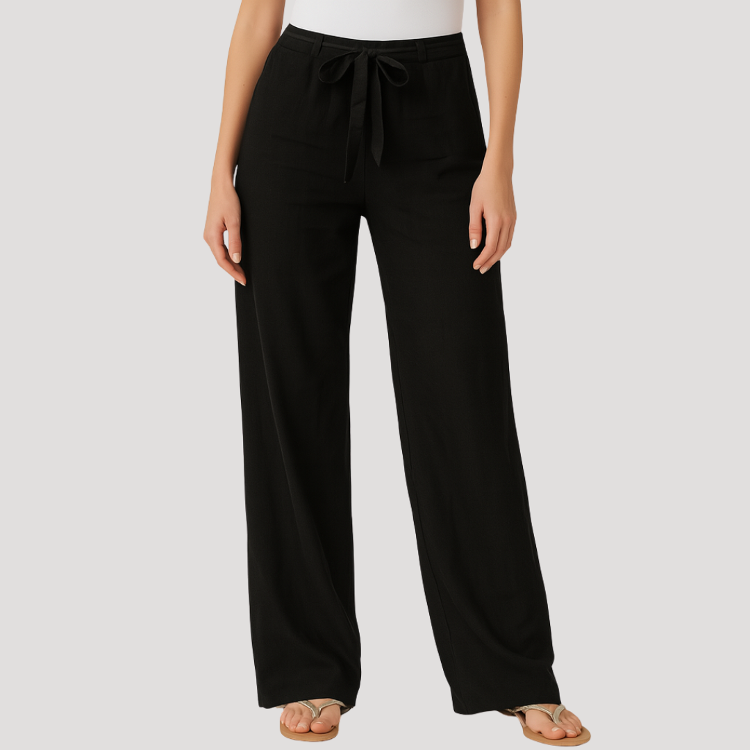 Reyna | Women's Drawstring Wide Leg Pants