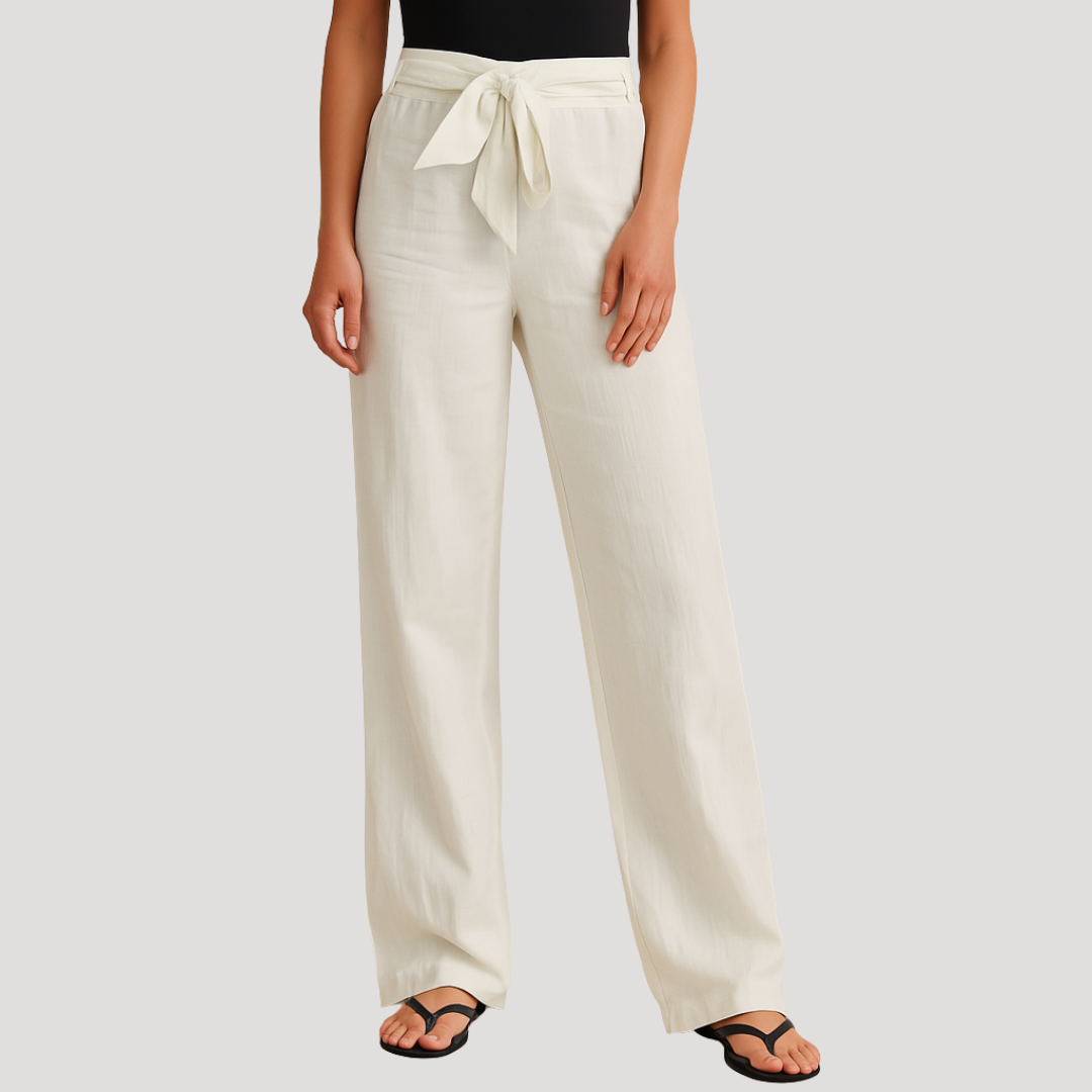 Reyna | Women's Drawstring Wide Leg Pants