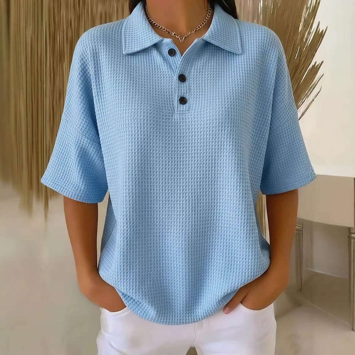 Serafina | Women's Collared Short Sleeve Polo Shirt