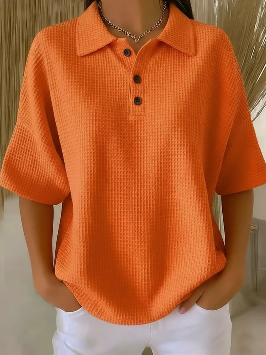 Serafina | Women's Collared Short Sleeve Polo Shirt