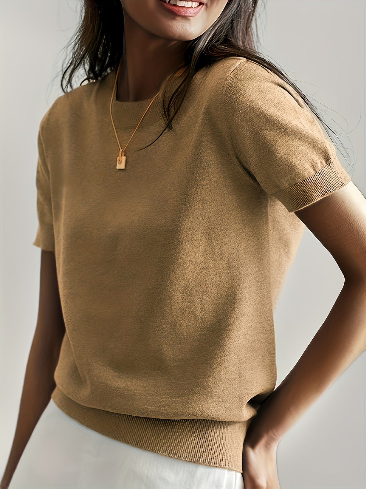 Serenity | Women's Short Sleeve Knit Sweater