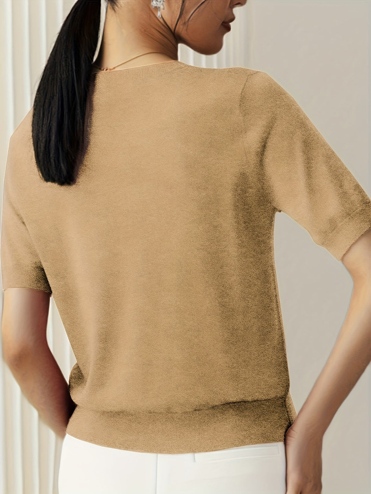 Serenity | Women's Short Sleeve Knit Sweater