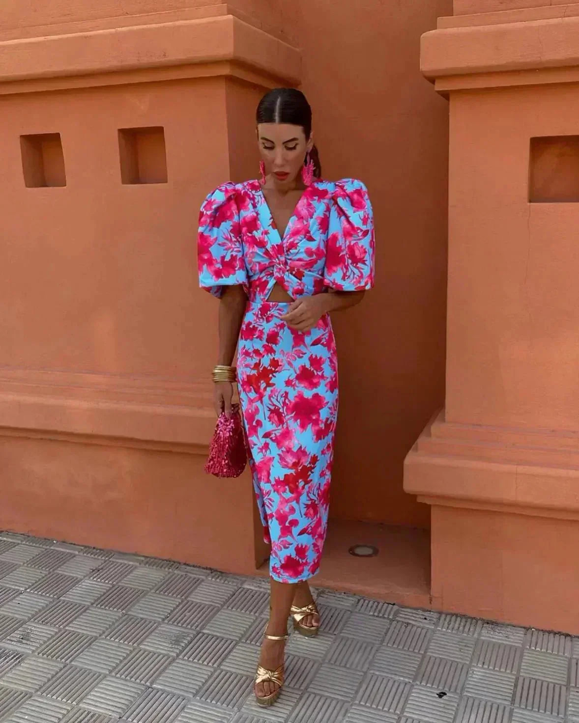Violette | Women's Wedding Guest Midi Dress