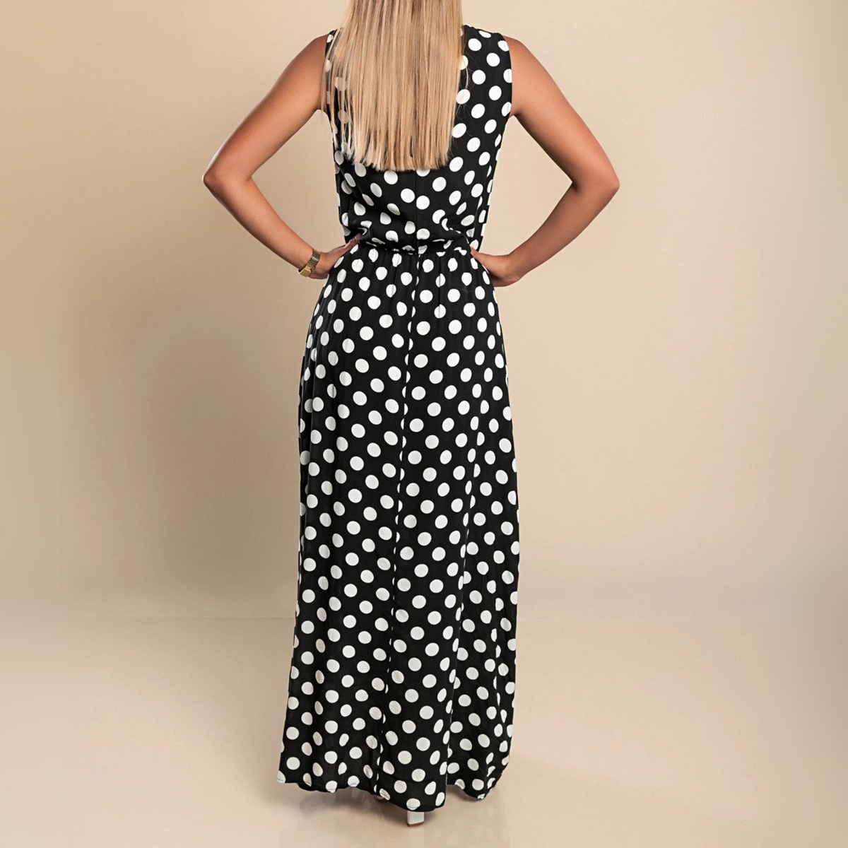Paula | Polka Dot Maxi Dress