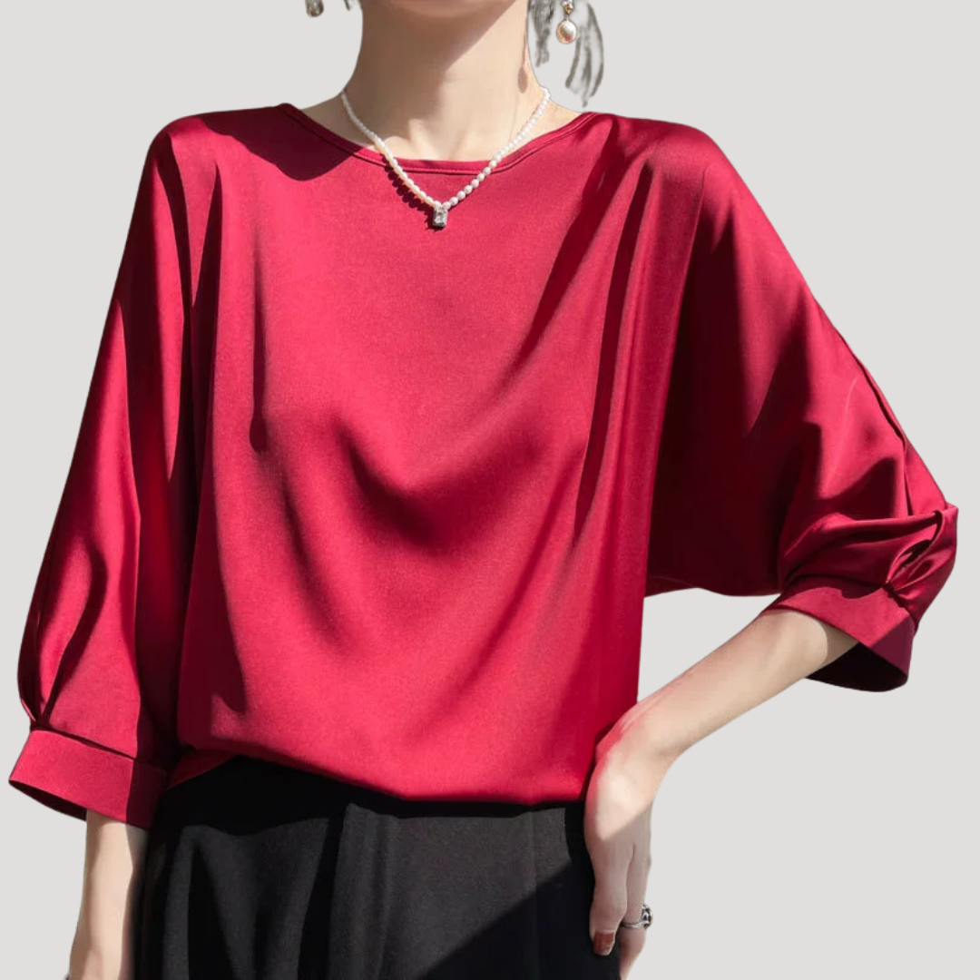 Xanthe | Women's Long Sleeve Relaxed Fit Blouse