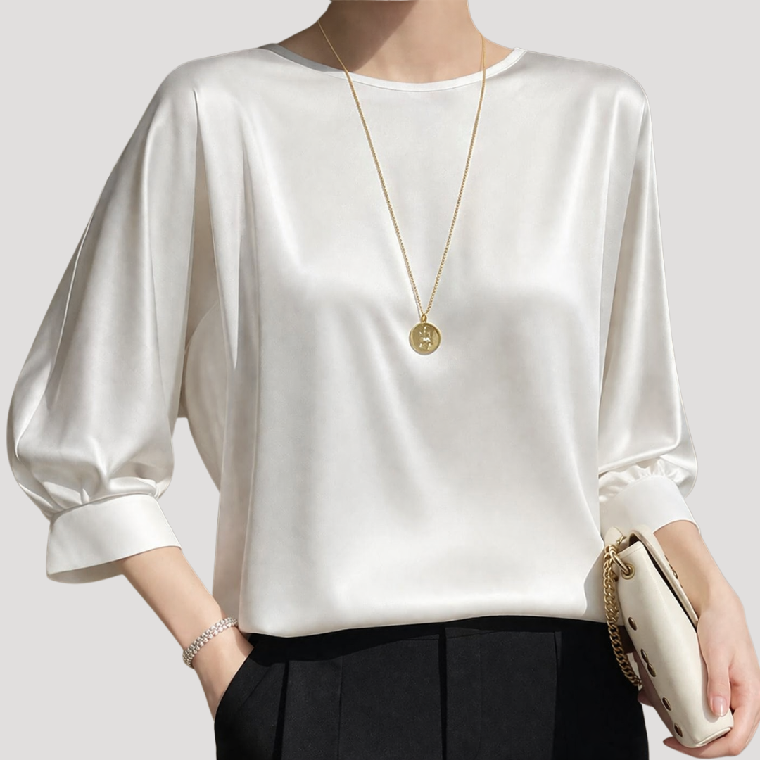 Xanthe | Women's Long Sleeve Relaxed Fit Blouse